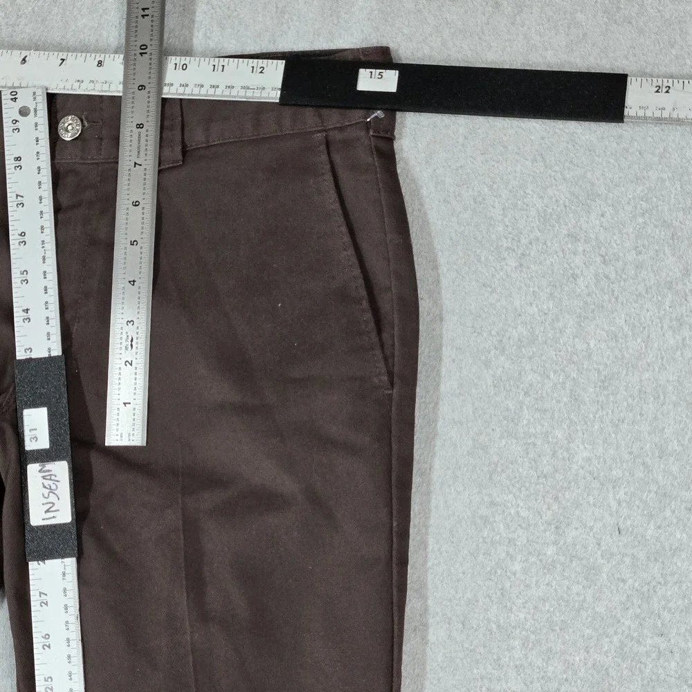 Dickies Men Pants 30X32 Brown Chino Twill FLEX Work Pants Logo 31